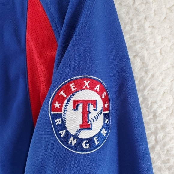 Texas Rangers Dynasty Jersey Men XL World Series Champs 2023 Stitched Blue Red - Picture 7 of 11
